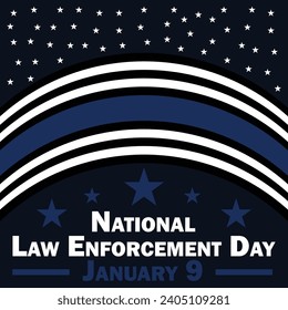 National Law Enforcement Day vector banner design. Happy National Law Enforcement Day modern minimal graphic poster illustration.