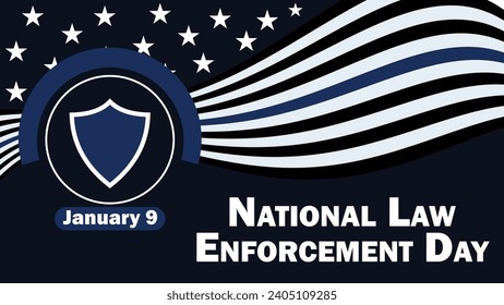 National Law Enforcement Day vector banner design. Happy National Law Enforcement Day modern minimal graphic poster illustration.