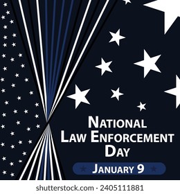 National Law Enforcement Day vector banner design. Happy National Law Enforcement Day modern minimal graphic poster illustration.