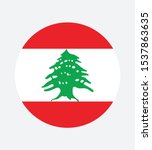 National Lebanon flag, official colors and proportion correctly. National Lebanon flag. Vector illustration. EPS10. Lebanon flag vector icon, simple, flat design for web or mobile app.