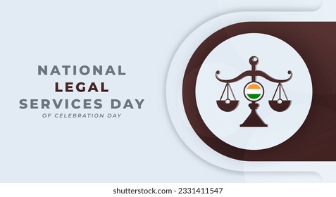 National Legal Services Day Celebration Vector Design Illustration for Background, Poster, Banner, Advertising, Greeting Card