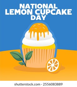 national lemon cupcake day with delicious lemon cupcakes