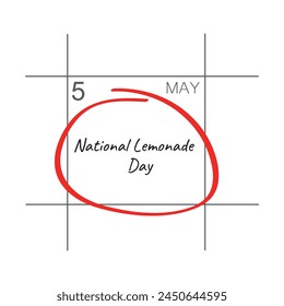 National lemonade day, calendar date.