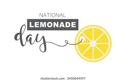 National lemonade day, calendar date.