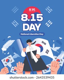 National Liberation Day Illustration Template 