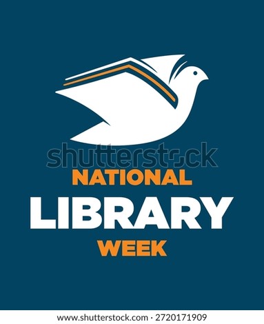 National Library Day. Vector Illustration.