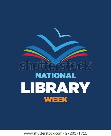 National Library Day. Vector Illustration.