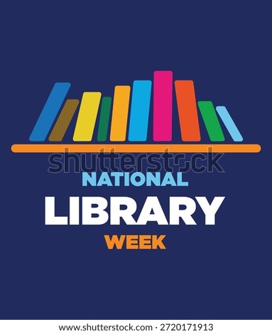 National Library Day. Vector Illustration.