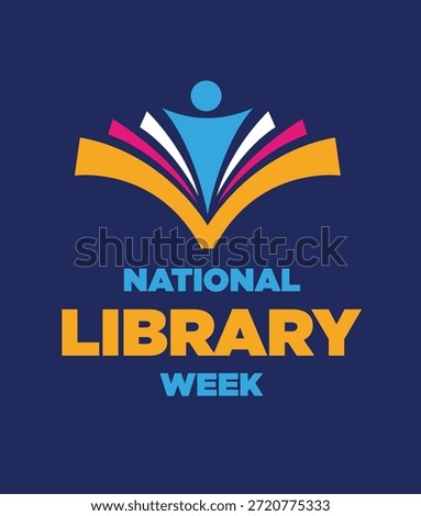 National Library Day. Vector Illustration.