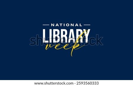 national library week holiday concept