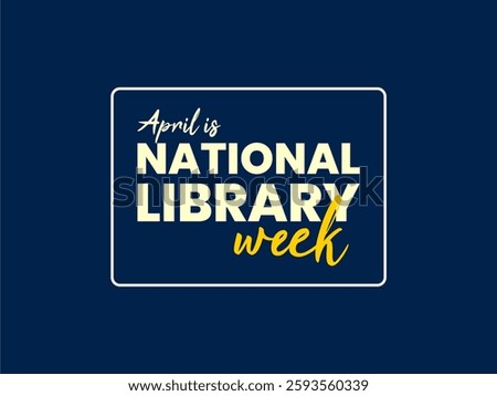 national library week holiday concept