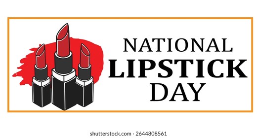 National Lipstick Day Celebration Poster