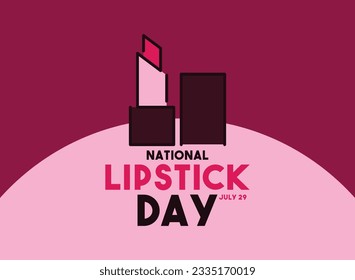 National lipstick Day. July 29. Eps 10.
