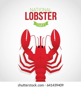 National Lobster Day Vector Design.