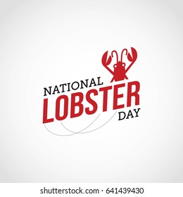 National Lobster Day Vector Design.