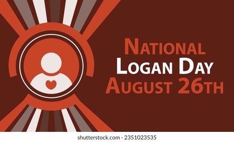 National Logan Day vector banner design. Happy National Logan Day modern minimal graphic poster illustration.