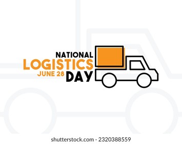 National Logistics Day. June 28. Eps 10.