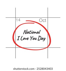 National I Love You Day, October 14.
