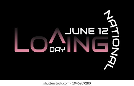 National Loving Day. Geometric design suitable for greeting card poster and banner