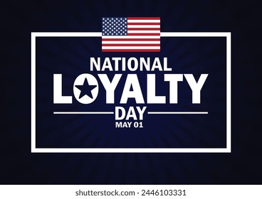 National Loyalty Day wallpaper with shapes and typography. National Loyalty Day, background