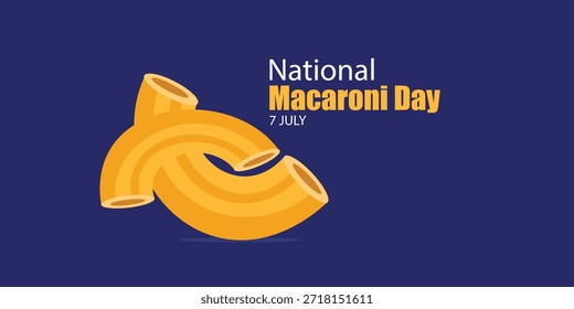 Gráfico del Vector del Día Nacional del Macarrón ideal para la celebración del Día Nacional del Macarrón. diseño plano. diseño de historia. ilustración plana. simple y elegante