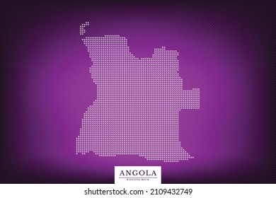 National map of Angola square dots pattern map of Angola. illustration vector of Angola Map design