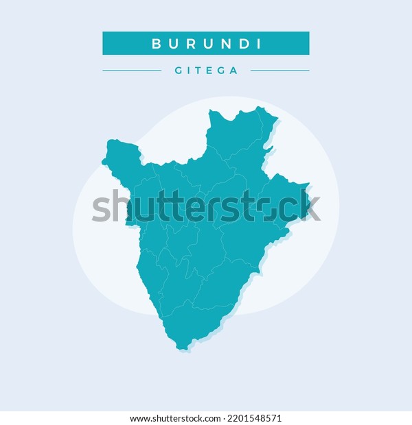 National Map Burundi Burundi Map Vector Stock Vector Royalty Free 2201548571 Shutterstock 1466