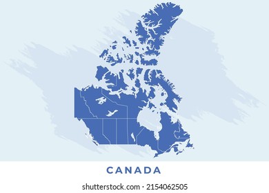 National map of Canada, Canada map vector, illustration vector of Canada Map.