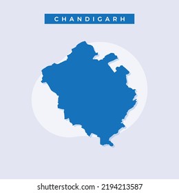 National Map Chandigarh Vector Illustration 260nw 2194213587 