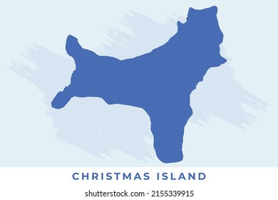 National map of Christmas Island, Christmas Island map vector, illustration vector of Christmas Island Map.