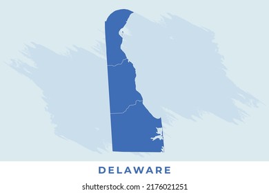 National map of Delaware, Delaware map vector, illustration vector of Delaware Map.