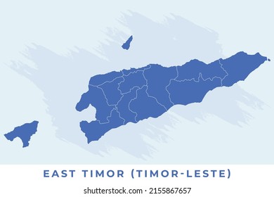 National map of East Timor (Timor-Leste), East Timor (Timor-Leste) map vector, illustration vector of East Timor (Timor-Leste) Map.