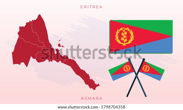 National Map Eritrea Vector Flag 600w 1798704358 