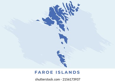 National map of Faroe Islands, Faroe Islands map vector, illustration vector of Faroe Islands Map.
