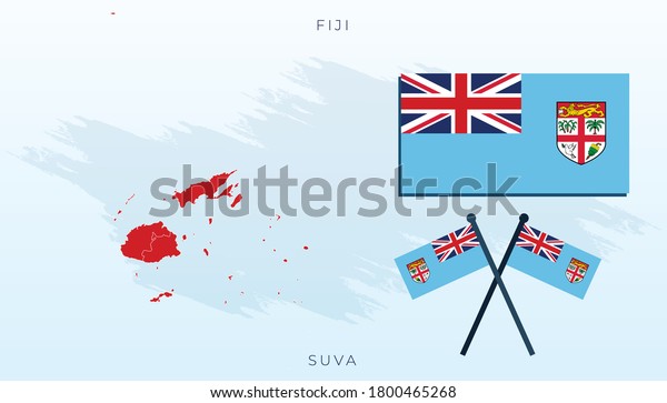 National Map Fiji Vector Flag 600w 1800465268 