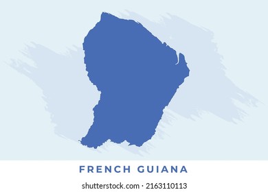 National Map French Guiana French Guiana Stock Vector (Royalty Free ...