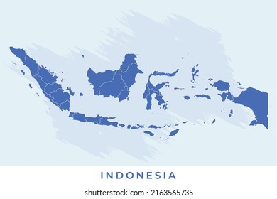 National map of Indonesia, Indonesia map vector, illustration vector of Indonesia Map.