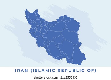 National map of Iran, Iran map vector, illustration vector of Iran Map.