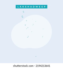 National map of Lakshadweep, Lakshadweep map vector, illustration vector of Lakshadweep Map.