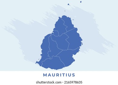 National map of Mauritius, Mauritius map vector, illustration vector of Mauritius Map.