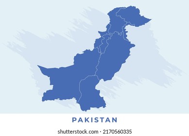 National map of Pakistan, Pakistan map vector, illustration vector of Pakistan Map.