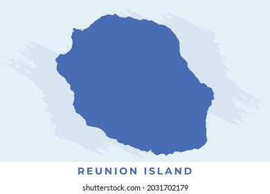 National map of Reunion Island, Reunion Island map vector, illustration vector of Reunion Island Map.