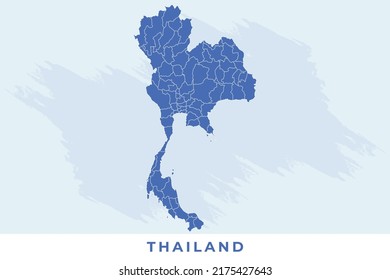 National map of Thailand, Thailand map vector, illustration vector of Thailand Map.