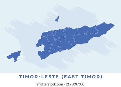 National map of Timor-Leste (East Timor), Timor-Leste (East Timor) map vector, illustration vector of Timor-Leste (East Timor) Map.