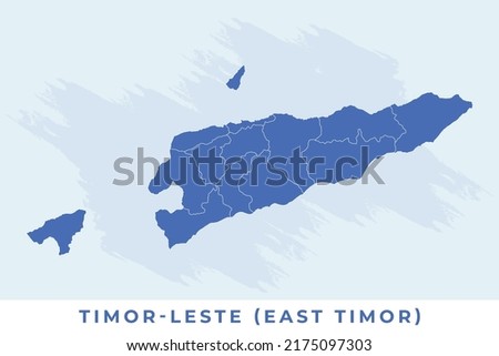 National map of Timor-Leste (East Timor), Timor-Leste (East Timor) map vector, illustration vector of Timor-Leste (East Timor) Map.