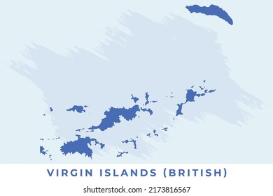 National map of Virgin Islands (British), Virgin Islands (British) map vector, illustration vector of Virgin Islands (British) Map.