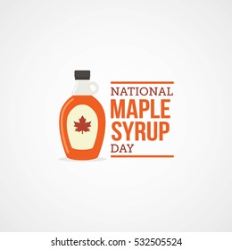 National Maple Syrup Day Vector Illustration.