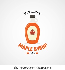 National Maple Syrup Day Vector Illustration.