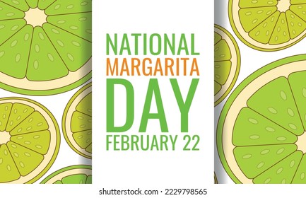 National Margarita Day. Design suitable for greeting card poster and banner