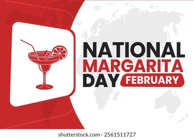 NATIONAL MARGARITA DAY Vector Illustration background